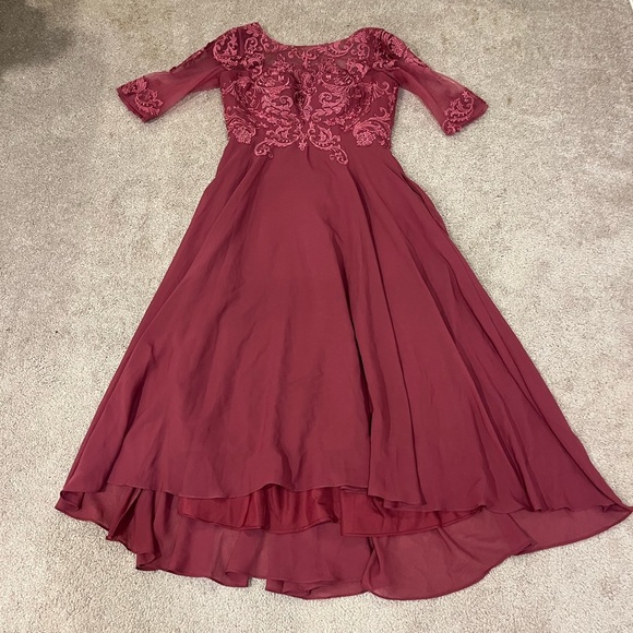 Miss Veil Formal Dress with Lace Up Back - Picture 1 of 14